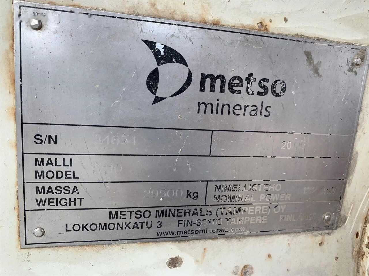 Konusveida drupinātājs Metso Original C110 Jaw Crusher: foto 6
