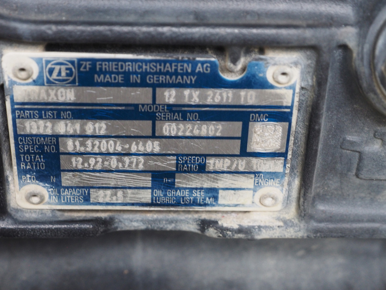 ZF MAN Traxon Getriebe / gearbox 12TX2611 TO - Pārnesumkārba - Kravas automašīna: foto 2 ZF MAN Traxon Getriebe / gearbox 12TX2611 TO - Pārnesumkārba - Kravas automašīna: foto 2
