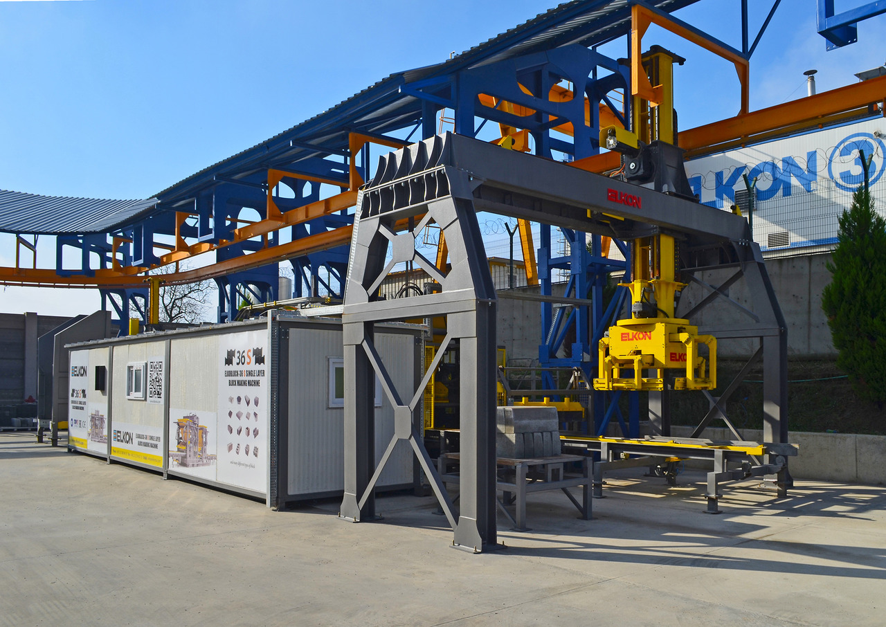ELKON ELKOBLOCK-S36 FULLY AUTOMATIC SINGLE LAYER Concrete Block Machine - Celtniecības tehnika: foto 5 ELKON ELKOBLOCK-S36 FULLY AUTOMATIC SINGLE LAYER Concrete Block Machine - Celtniecības tehnika: foto 5