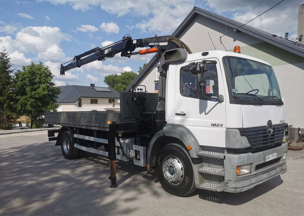 Mercedes-Benz Atego 1823 żuraw HDS Atlas 105.2 koła 315/80R22,5 - Bortu kravas automašīna/ Platforma, Kravas auto ar manipulatoru: foto 3 Mercedes-Benz Atego 1823 żuraw HDS Atlas 105.2 koła 315/80R22,5 - Bortu kravas automašīna/ Platforma, Kravas auto ar manipulatoru: foto 3