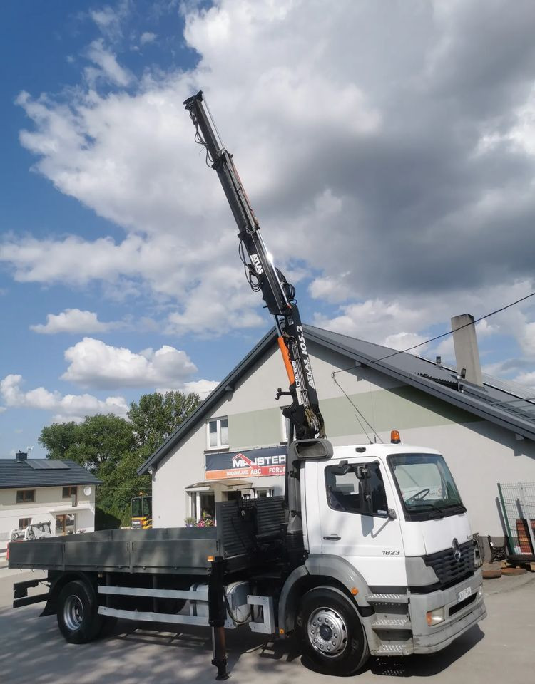 Mercedes-Benz Atego 1823 żuraw HDS Atlas 105.2 koła 315/80R22,5 - Bortu kravas automašīna/ Platforma, Kravas auto ar manipulatoru: foto 1 Mercedes-Benz Atego 1823 żuraw HDS Atlas 105.2 koła 315/80R22,5 - Bortu kravas automašīna/ Platforma, Kravas auto ar manipulatoru: foto 1