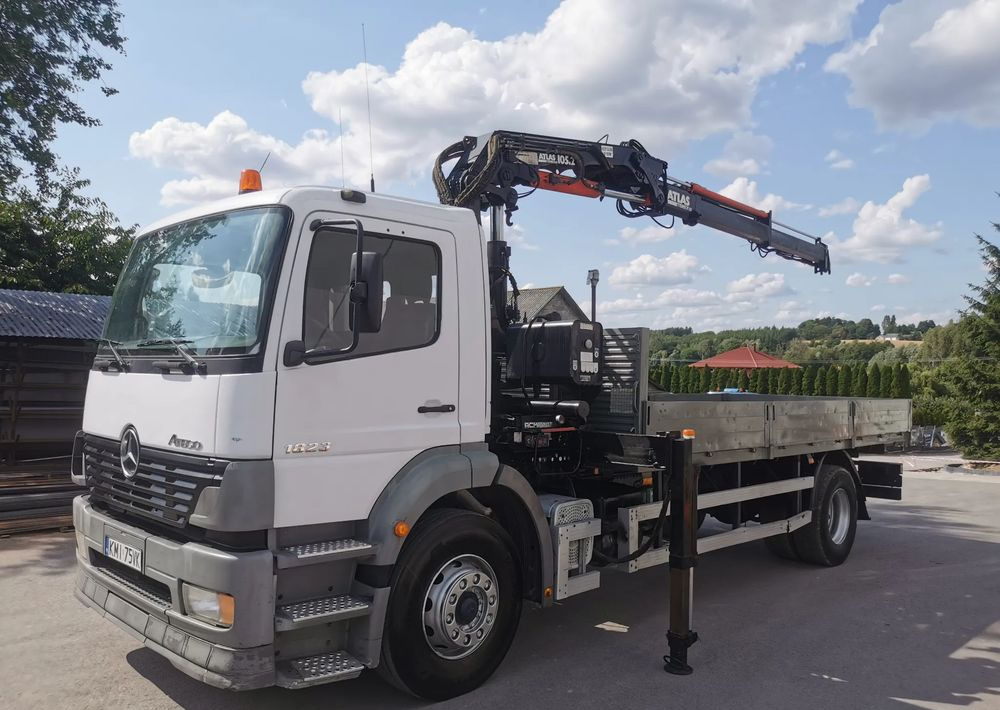 Mercedes-Benz Atego 1823 żuraw HDS Atlas 105.2 koła 315/80R22,5 - Bortu kravas automašīna/ Platforma, Kravas auto ar manipulatoru: foto 1 Mercedes-Benz Atego 1823 żuraw HDS Atlas 105.2 koła 315/80R22,5 - Bortu kravas automašīna/ Platforma, Kravas auto ar manipulatoru: foto 1