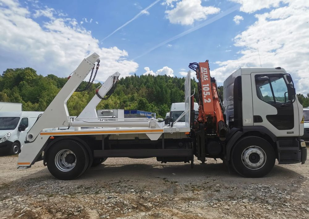 Renault Premium 270DCi + żuraw HDS Atlas 105.2 + Bramowiec MEILLER 12t Kontener - Būvgružu konteineru vedējs: foto 3 Renault Premium 270DCi + żuraw HDS Atlas 105.2 + Bramowiec MEILLER 12t Kontener - Būvgružu konteineru vedējs: foto 3