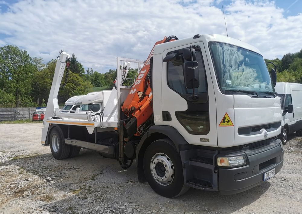 Renault Premium 270DCi + żuraw HDS Atlas 105.2 + Bramowiec MEILLER 12t Kontener - Būvgružu konteineru vedējs: foto 2 Renault Premium 270DCi + żuraw HDS Atlas 105.2 + Bramowiec MEILLER 12t Kontener - Būvgružu konteineru vedējs: foto 2