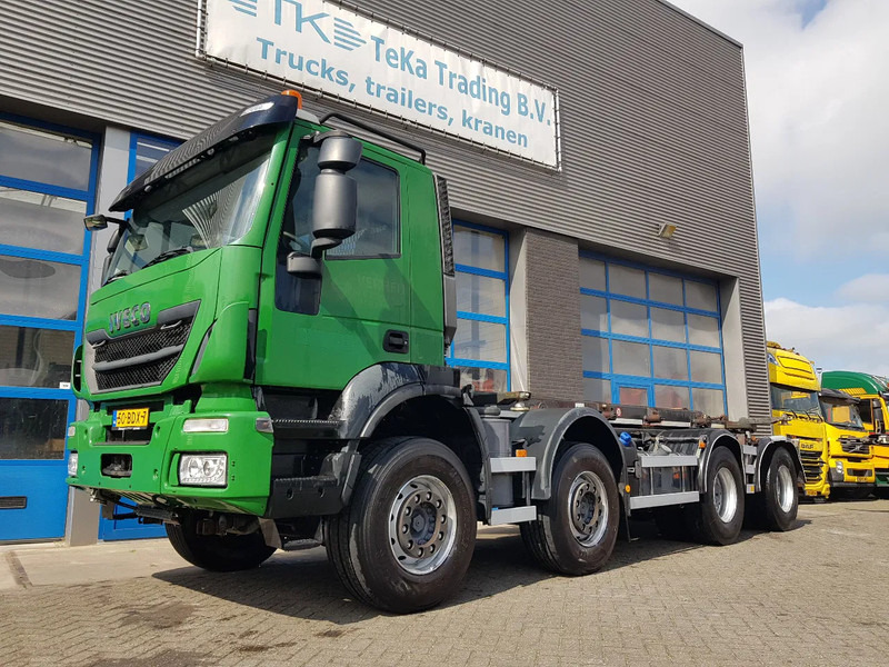 Iveco Stralis 450 8x4 Steel Nieuwe Apk/TÜV 430.000 km kettingsyst 30 ton - Konteineru vedējs/ Kravas automašīna ar noņemamā virsbūve: foto 1 Iveco Stralis 450 8x4 Steel Nieuwe Apk/TÜV 430.000 km kettingsyst 30 ton - Konteineru vedējs/ Kravas automašīna ar noņemamā virsbūve: foto 1