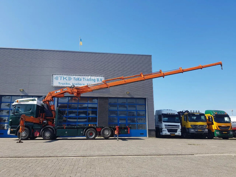 Scania R420 8x2 HIAB 800E-7 Hipro 80 ton/meter Winch Retarder - Bortu kravas automašīna/ Platforma: foto 3 Scania R420 8x2 HIAB 800E-7 Hipro 80 ton/meter Winch Retarder - Bortu kravas automašīna/ Platforma: foto 3