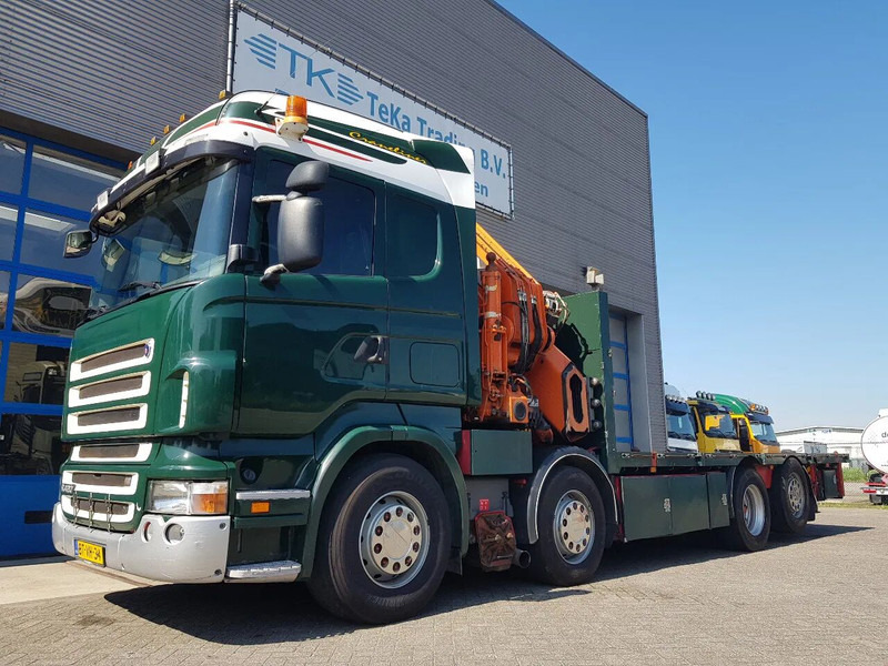 Scania R420 8x2 HIAB 800E-7 Hipro 80 ton/meter Winch Retarder - Bortu kravas automašīna/ Platforma: foto 2 Scania R420 8x2 HIAB 800E-7 Hipro 80 ton/meter Winch Retarder - Bortu kravas automašīna/ Platforma: foto 2