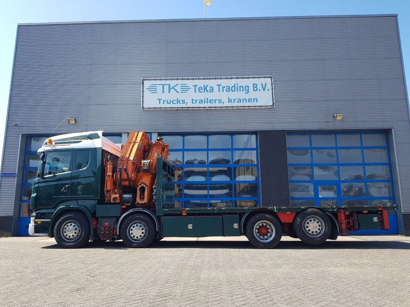Scania R420 8x2 HIAB 800E-7 Hipro 80 ton/meter Winch Retarder - Bortu kravas automašīna/ Platforma: foto 5 Scania R420 8x2 HIAB 800E-7 Hipro 80 ton/meter Winch Retarder - Bortu kravas automašīna/ Platforma: foto 5