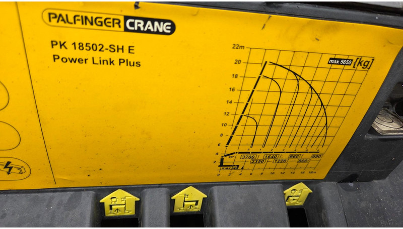 Palfinger PK18502 - Celtnis-manipulators - Kravas automašīna: foto 5 Palfinger PK18502 - Celtnis-manipulators - Kravas automašīna: foto 5