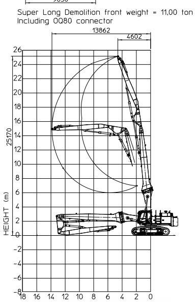 Hitachi ZX 470 LCD - 3 (25m high reach demolition)  - Demontāžas ekskavators: foto 2 Hitachi ZX 470 LCD - 3 (25m high reach demolition)  - Demontāžas ekskavators: foto 2