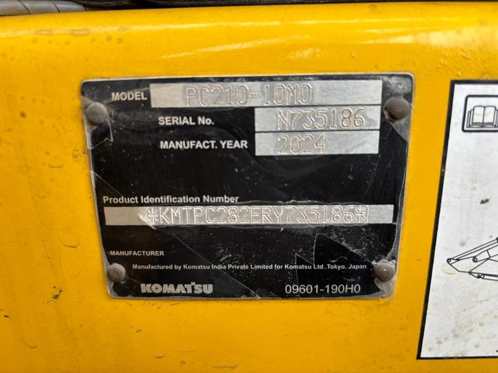 Jaunā Kāpurķēžu ekskavators Komatsu PC 210-10M0: foto 8