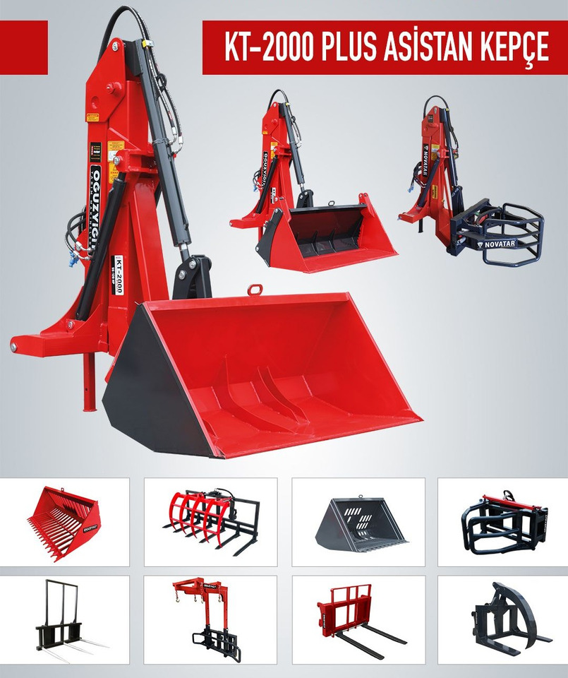 Novatar Tractor Rear Loader - Traktors: foto 1 Novatar Tractor Rear Loader - Traktors: foto 1