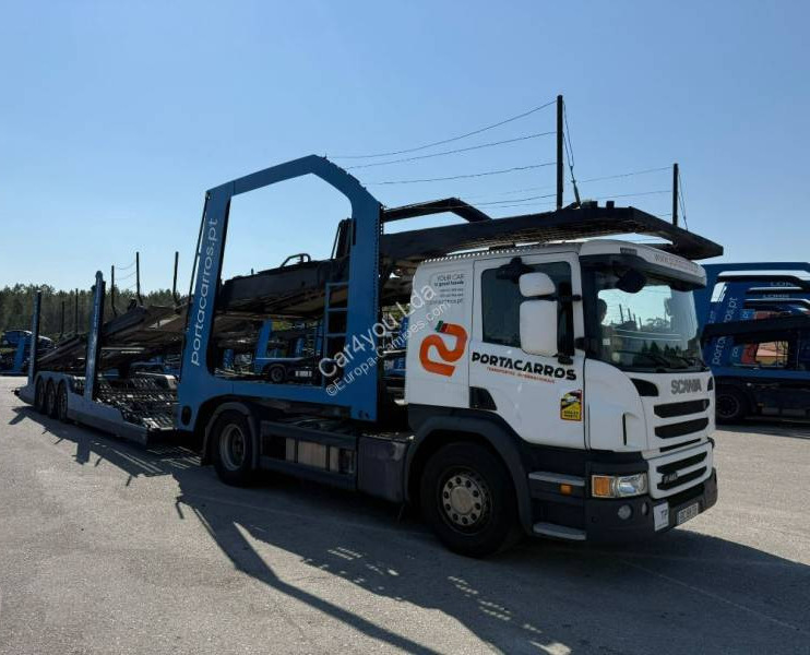 Scania P 450 - Autovedējs, Puspiekabe autovedējs: foto 1 Scania P 450 - Autovedējs, Puspiekabe autovedējs: foto 1