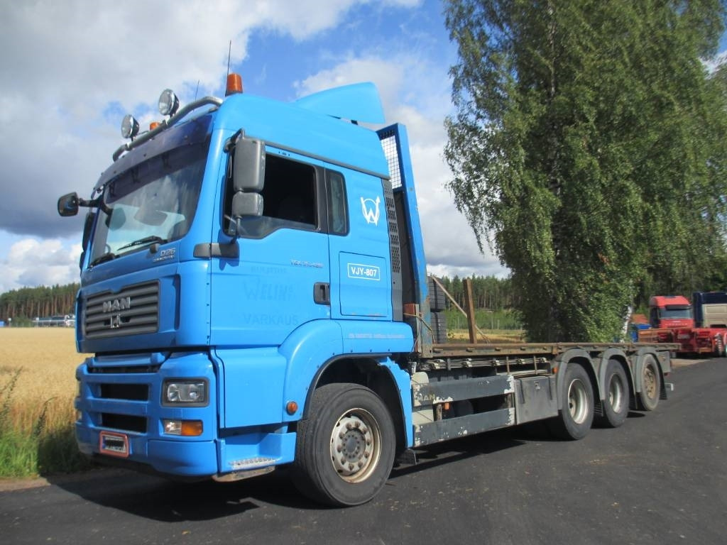 MAN 33.480 8x4 rahtilavalla,jatkoperä - Bortu kravas automašīna/ Platforma: foto 1 MAN 33.480 8x4 rahtilavalla,jatkoperä - Bortu kravas automašīna/ Platforma: foto 1