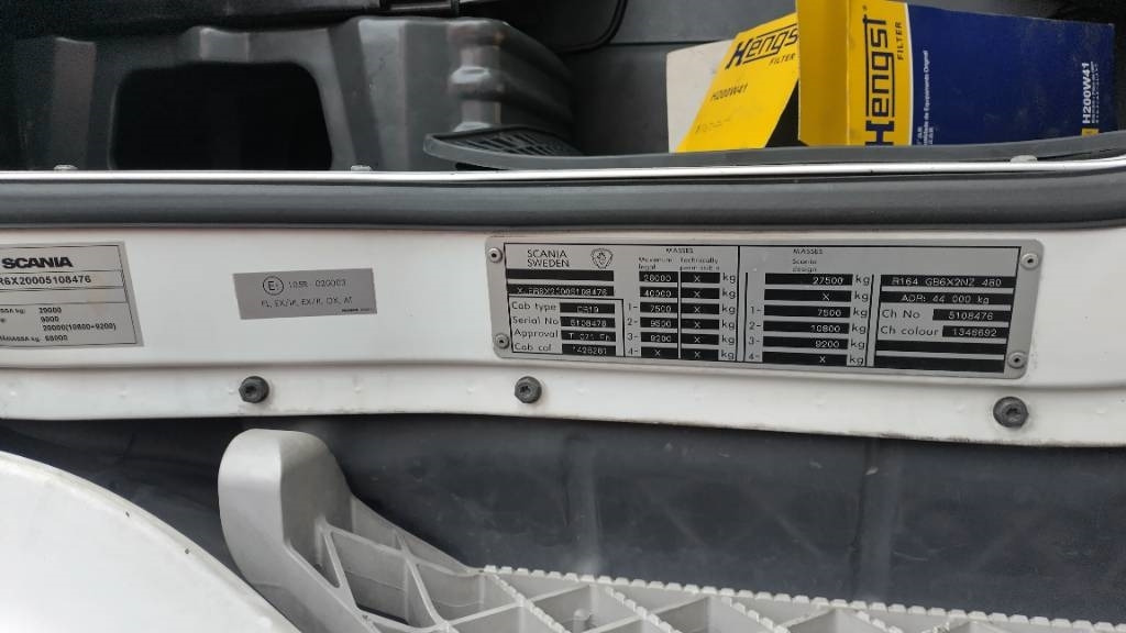 Scania R164 480 rautajouset,av4100mm , ADR. HIENO!! - Šasija kravas automašīna: foto 5 Scania R164 480 rautajouset,av4100mm , ADR. HIENO!! - Šasija kravas automašīna: foto 5