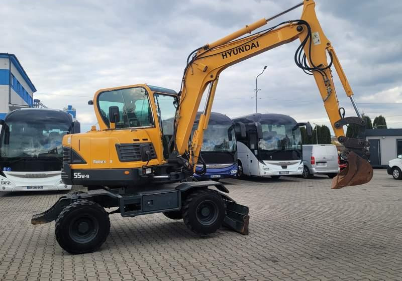 Hyundai ROBEX 55W-9 EXCAVATOR / SPROWADZONY Z FRANCJI - Riteņu ekskavators: foto 4 Hyundai ROBEX 55W-9 EXCAVATOR / SPROWADZONY Z FRANCJI - Riteņu ekskavators: foto 4