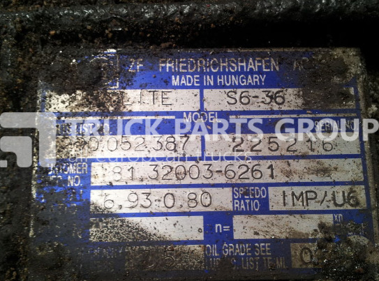 MAN TGL, TGM, TGS, L2000, 8.163, 12.224 gearbox S6-36 gearbox - Pārnesumkārba - Kravas automašīna: foto 2 MAN TGL, TGM, TGS, L2000, 8.163, 12.224 gearbox S6-36 gearbox - Pārnesumkārba - Kravas automašīna: foto 2