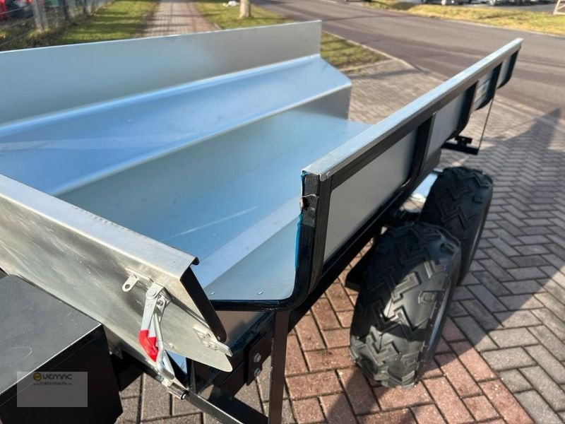 Jaunā Lauksaimniecības piekabe-pašizgāzējs Vemac ATV Anhänger 1200kg Heckkipper Kipper Tandem Quad Traktor NEU: foto 8