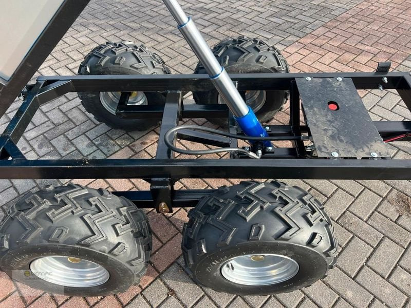 Jaunā Lauksaimniecības piekabe-pašizgāzējs Vemac ATV Anhänger 1200kg Heckkipper Kipper Tandem Quad Traktor NEU: foto 11