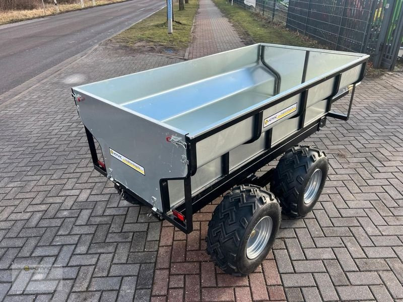 Jaunā Lauksaimniecības piekabe-pašizgāzējs Vemac ATV Anhänger 1200kg Heckkipper Kipper Tandem Quad Traktor NEU: foto 15