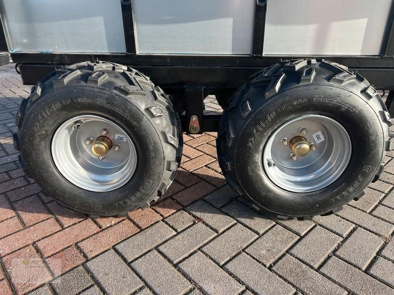 Jaunā Lauksaimniecības piekabe-pašizgāzējs Vemac ATV Anhänger 1200kg Heckkipper Kipper Tandem Quad Traktor NEU: foto 16
