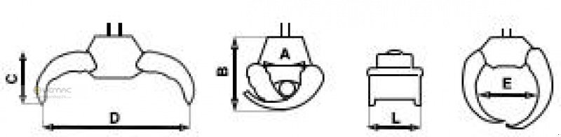 Jaunā Greiferi - Meža tehnika Vemac Rotator Drehmotor Holzzange Forstzange Forstgreifer Greifer: foto 7 Jaunā Greiferi - Meža tehnika Vemac Rotator Drehmotor Holzzange Forstzange Forstgreifer Greifer: foto 7