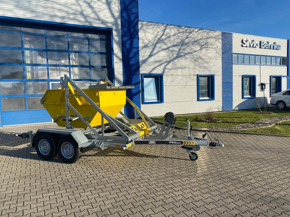 Lorries Kabelanhänger mit Baucontainer 3500KG *INKL.19% MWST*SOFORT VERFÜGBAR!* - Piekabe kabeļu vedējs: foto 1 Lorries Kabelanhänger mit Baucontainer 3500KG *INKL.19% MWST*SOFORT VERFÜGBAR!* - Piekabe kabeļu vedējs: foto 1