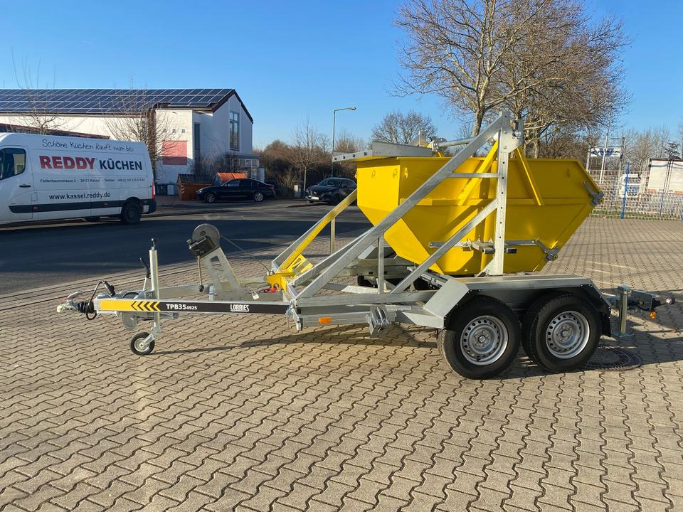 Lorries Kabelanhänger mit Baucontainer 3500KG *INKL.19% MWST*SOFORT VERFÜGBAR!* - Piekabe kabeļu vedējs: foto 4 Lorries Kabelanhänger mit Baucontainer 3500KG *INKL.19% MWST*SOFORT VERFÜGBAR!* - Piekabe kabeļu vedējs: foto 4