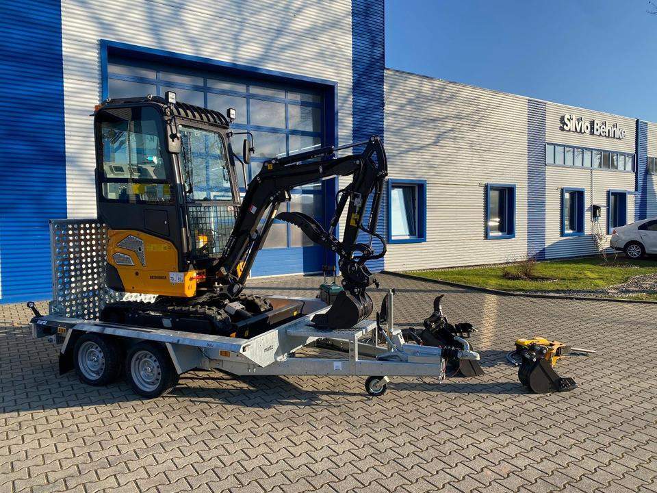 Vermietung / Minibagger 2-Tonnen inkl. Anhänger / Wochenende / Kabine / Verstellfahrwerk / Schwenkarm / Anbaugeräte/ - Mini-ekskavators: foto 2 Vermietung / Minibagger 2-Tonnen inkl. Anhänger / Wochenende / Kabine / Verstellfahrwerk / Schwenkarm / Anbaugeräte/ - Mini-ekskavators: foto 2