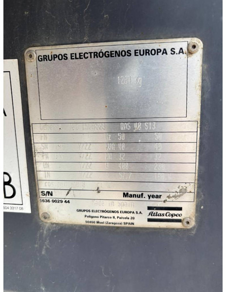 Atlas-Copco QAS 40 ST3 - Elektroģenerators: foto 5 Atlas-Copco QAS 40 ST3 - Elektroģenerators: foto 5