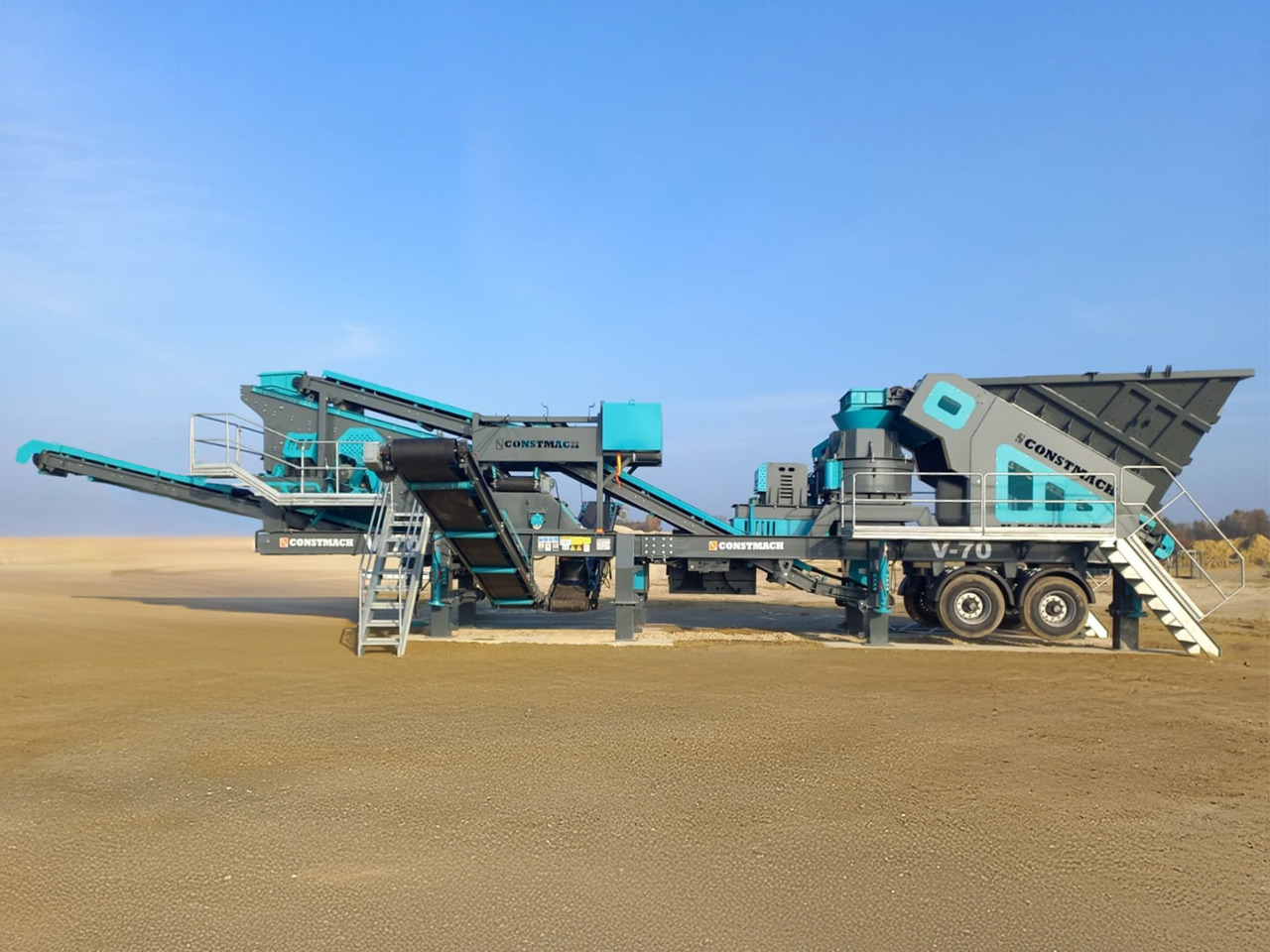 Constmach 100-150 Ton Capacity Mobile Vertical Shaft Impact Crusher - Mobilais drupinātājs: foto 1 Constmach 100-150 Ton Capacity Mobile Vertical Shaft Impact Crusher - Mobilais drupinātājs: foto 1