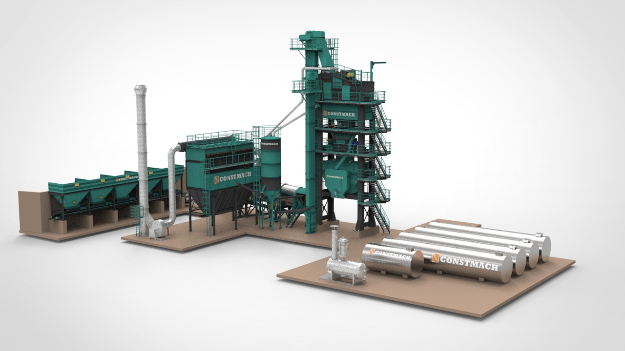 Constmach Stationary Asphalt Plant Delivered in Stock 2 Year Warranty - Asfalta rūpnīca: foto 1 Constmach Stationary Asphalt Plant Delivered in Stock 2 Year Warranty - Asfalta rūpnīca: foto 1