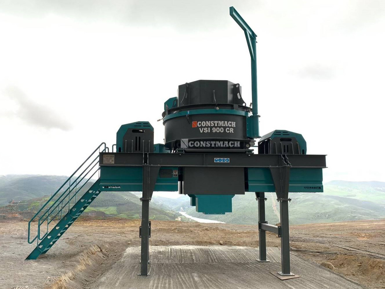 Jaunā Trieciena drupinātājs Constmach Vertikale Prallbrecher mit einer Leistung von 65 bis 400 t/h: foto 5