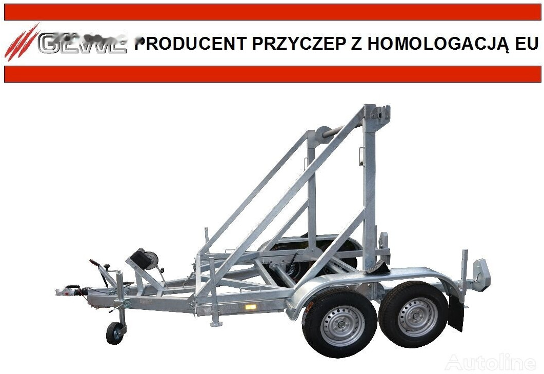 Jaunā Piekabe kabeļu vedējs Gewe Przyczepa kablowa P3500 D/1 do przewozu bębnów kablowych: foto 9