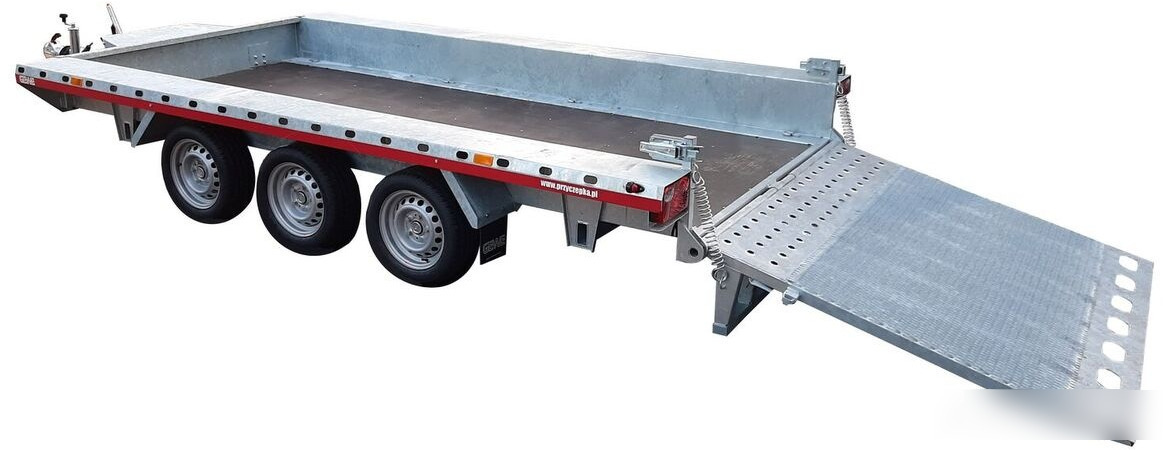 Jaunā Celtniecības tehnikas piekabe Gewe Przyczepa pod minikoparkę 4x1,8m - 3osiowa, B3500 E/1: foto 6