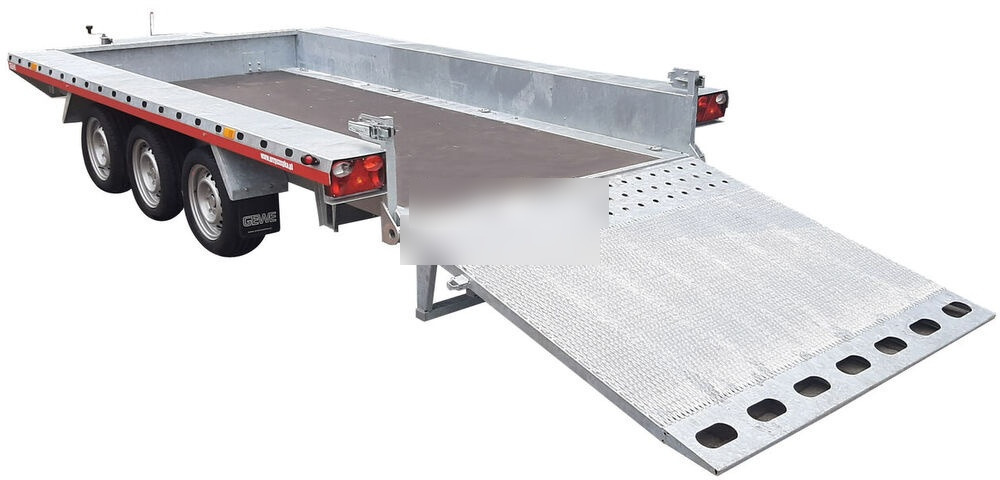 Jaunā Celtniecības tehnikas piekabe Gewe Przyczepa pod minikoparkę 4x1,8m - 3osiowa, B3500 E/1: foto 7