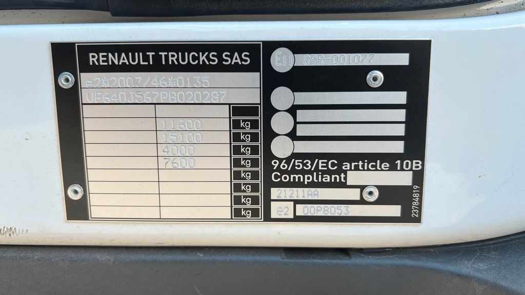 Bortu kravas automašīna/ Platforma Renault D 10.210 Klima*PTO*Motor Bremse*Blatt Federung Renault D10.210 Klima*2PTO*Motor Bremse*Blatt*Auch Miete: foto 21