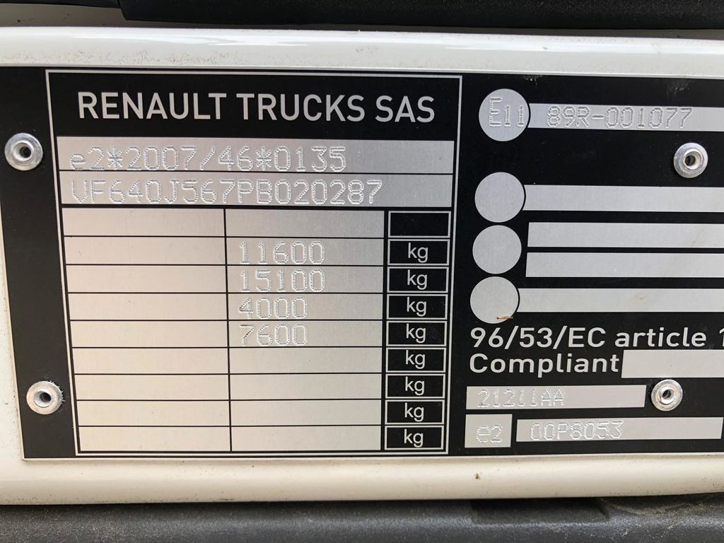 Bortu kravas automašīna/ Platforma Renault D 10.210 Klima*PTO*Motor Bremse*Blatt Federung Renault D10.210 Klima*2PTO*Motor Bremse*Blatt*Auch Miete: foto 18