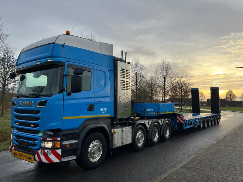 Goldhofer STZ L6 65/80A with loading ramps - Puspiekabe zema profila platforma: foto 1 Goldhofer STZ L6 65/80A with loading ramps - Puspiekabe zema profila platforma: foto 1