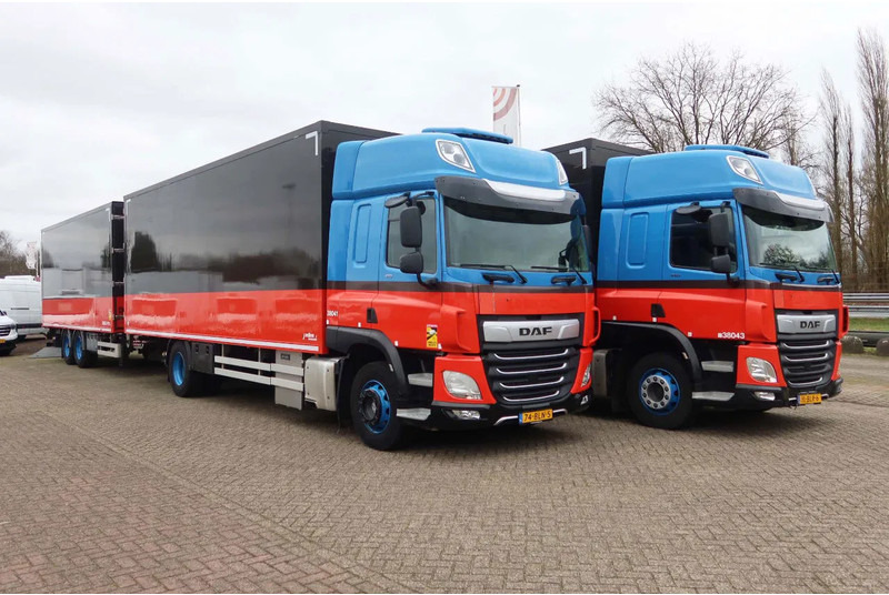 DAF CF 410 Bakwagen+Trailer met klep 2.000 kg. 6 Stuks in voorraad. Price 49.500,-- euro netto. - Kravas automašīna ar slēgto virsbūvi: foto 2 DAF CF 410 Bakwagen+Trailer met klep 2.000 kg. 6 Stuks in voorraad. Price 49.500,-- euro netto. - Kravas automašīna ar slēgto virsbūvi: foto 2