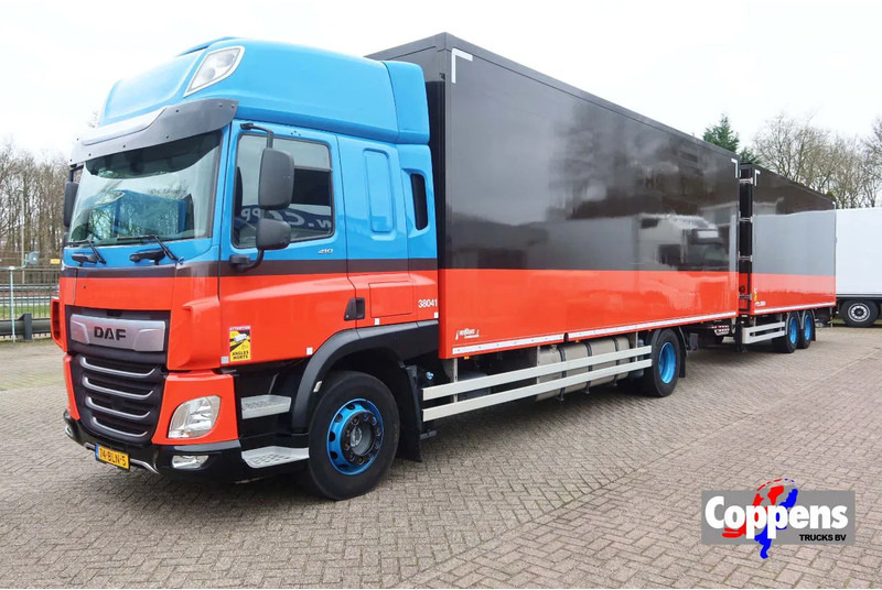 DAF CF 410 Bakwagen+Trailer met klep 2.000 kg. 6 Stuks in voorraad. Price 49.500,-- euro netto. - Kravas automašīna ar slēgto virsbūvi: foto 1 DAF CF 410 Bakwagen+Trailer met klep 2.000 kg. 6 Stuks in voorraad. Price 49.500,-- euro netto. - Kravas automašīna ar slēgto virsbūvi: foto 1