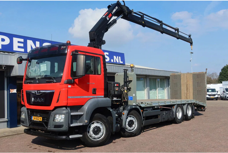 Bortu kravas automašīna/ Platforma, Kravas auto ar manipulatoru MAN TGS 35.360 8x2 Euro 6 Oprijwagen + Hiab 228 E 3 kraan.: foto 13