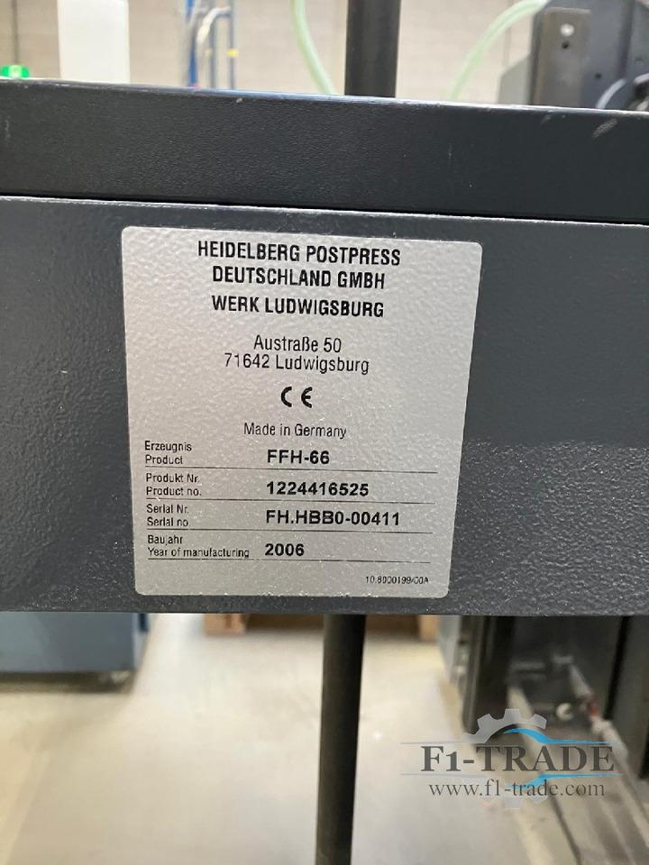 Heidelberg Stahlfolder KH 66/4-KL - Locīšanas mašīna: foto 5 Heidelberg Stahlfolder KH 66/4-KL - Locīšanas mašīna: foto 5