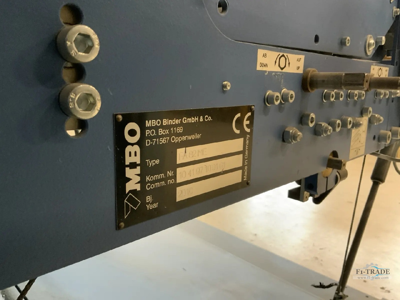 Drukas iekārtas MBO FA 82-ME Navigator: foto 6