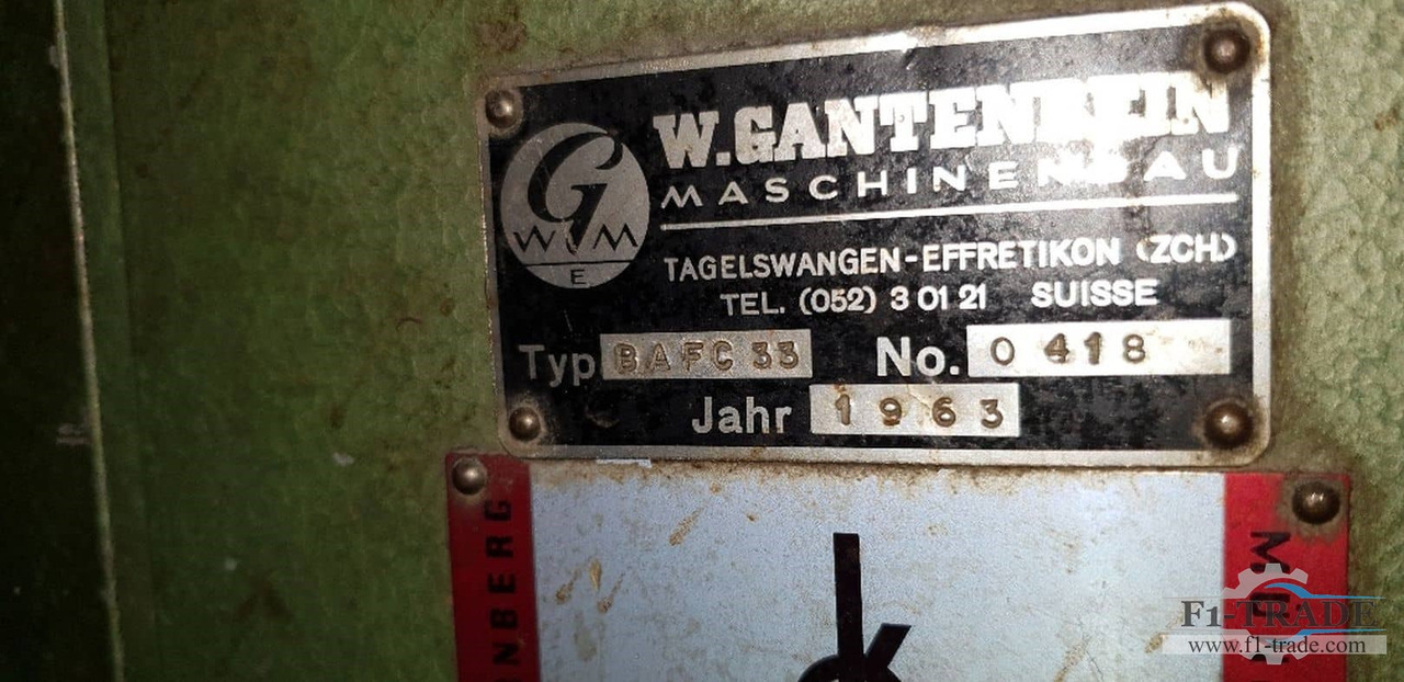 W. Gantenbein BAFC 33 - Iesiešanas mašīna: foto 4 W. Gantenbein BAFC 33 - Iesiešanas mašīna: foto 4