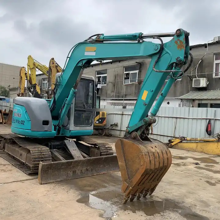 Used hydraulic Crawler Excavator Excavator Machine 7 Ton Kobelco SK75 Excavator good construction machinery for sale - Mini-ekskavators: foto 1 Used hydraulic Crawler Excavator Excavator Machine 7 Ton Kobelco SK75 Excavator good construction machinery for sale - Mini-ekskavators: foto 1