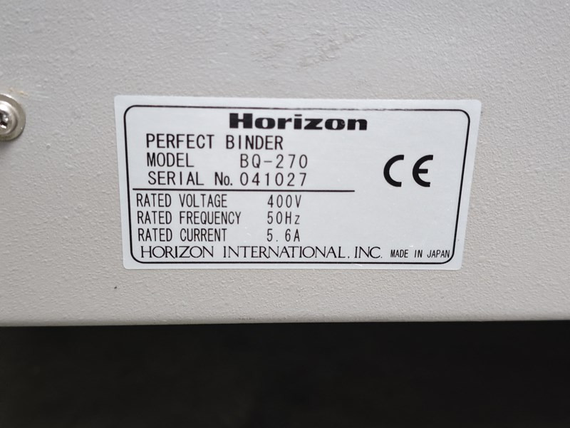 Horizon BQ-270 | 200.000 - Iesiešanas mašīna: foto 5 Horizon BQ-270 | 200.000 - Iesiešanas mašīna: foto 5