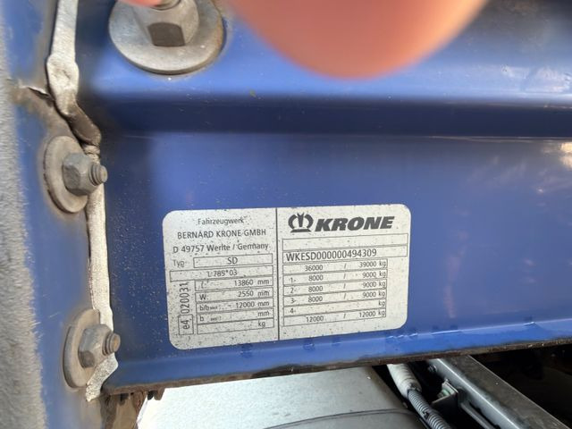 Bortu puspiekabe/ Platforma Krone SD: foto 11