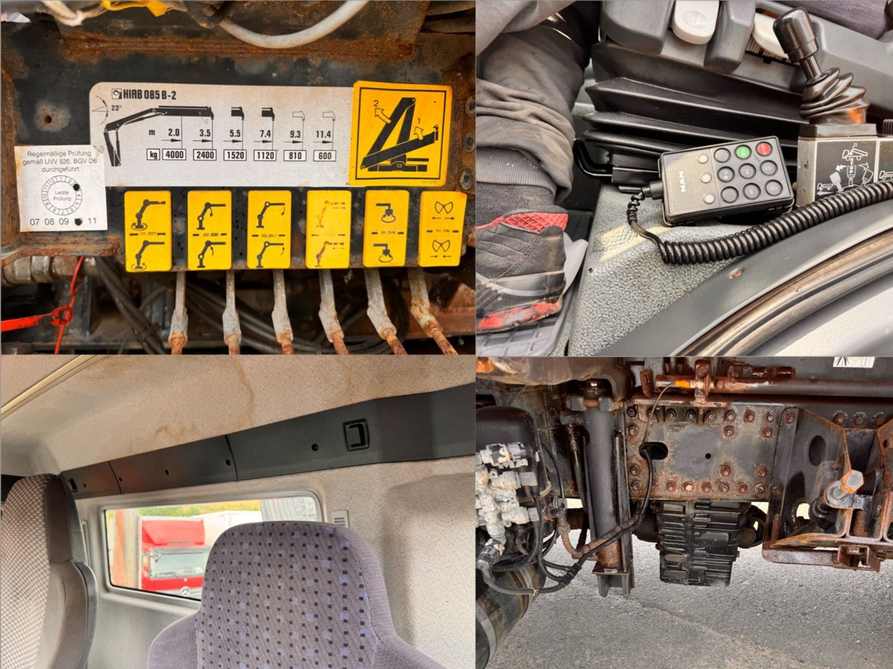 Kravas automašīna pašizgāzējs, Kravas auto ar manipulatoru MAN TGA 18.310 Kipper - Kran 4x4: foto 14