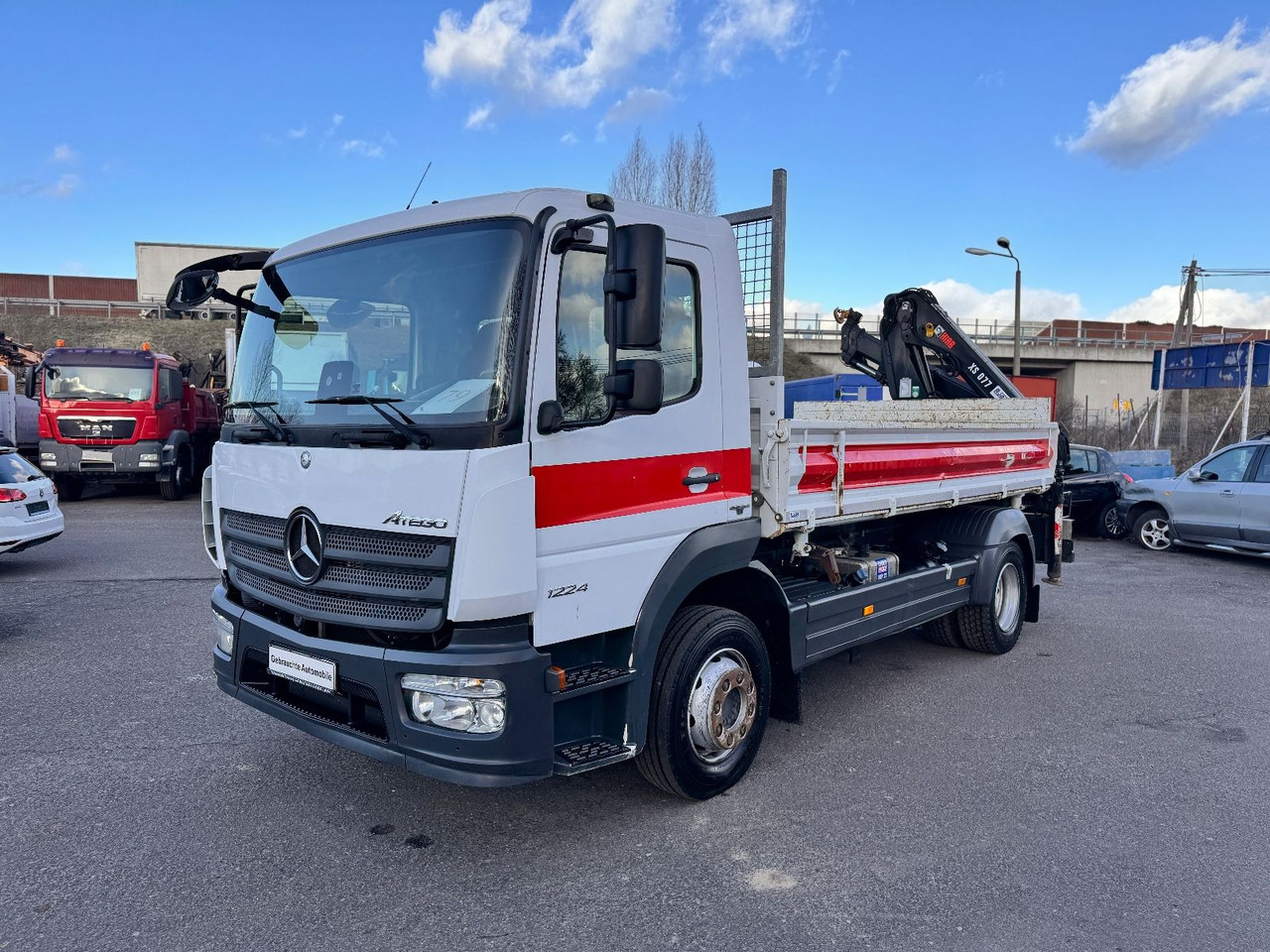 Mercedes-Benz Atego 1224 Kipper - Kran - Kravas automašīna pašizgāzējs, Kravas auto ar manipulatoru: foto 3 Mercedes-Benz Atego 1224 Kipper - Kran - Kravas automašīna pašizgāzējs, Kravas auto ar manipulatoru: foto 3